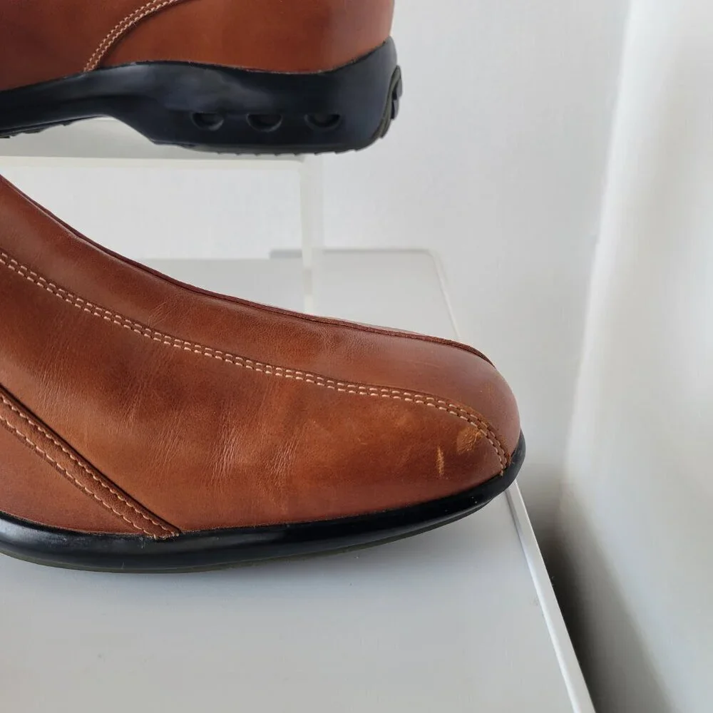 Men's Dress Casual Shoe Brown Cole Haan Bicycle Toe Loafer (Size: 11M)